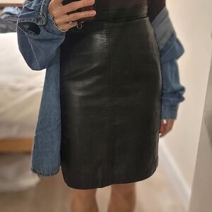 Vintage Leather Skirt